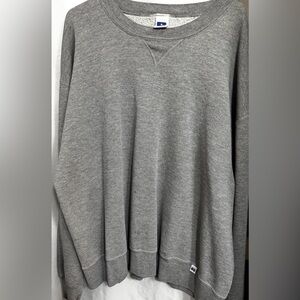 Russell Athletic V-Neck Gray Sweater